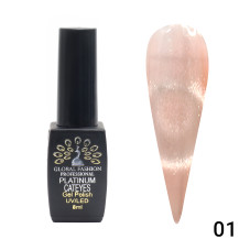 Gel Polish cat eye Platinum