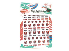 Decorative sticker, middle sheet